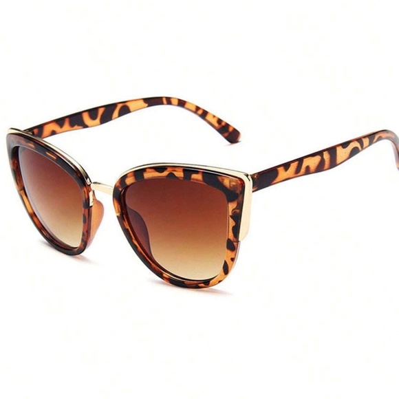 Luxe Leopard Print Gradient Cat Eye Sunnies Sunglasses - Picture 5 of 5